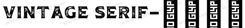 Vintage Serif字体转换
